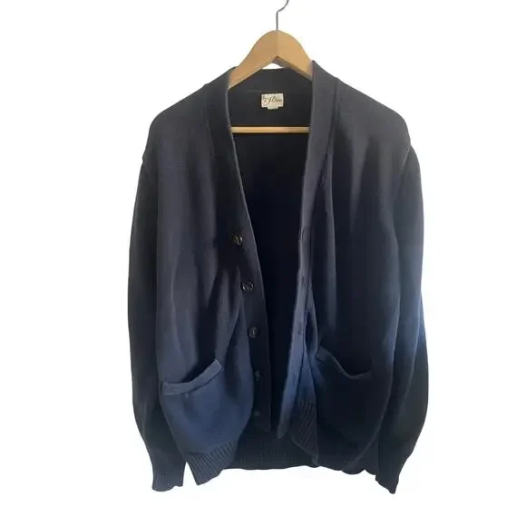 J.Crew blue cardigan size large - Picture 2 of 11